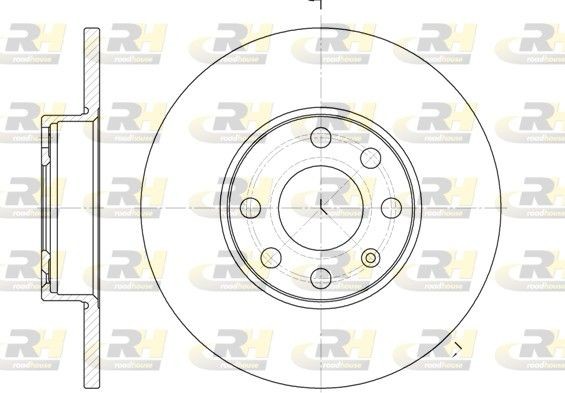 ROADHOUSE 6800.00: Piduriketas Esisild, Ø: 256mm, täis, Ø: 256mm