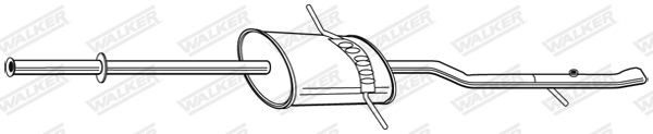 WALKER 23105: Toba esapament finala 2420mm, fara piese componente