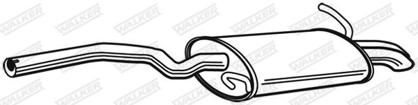 WALKER 23186: Toba esapament finala fara piese componente