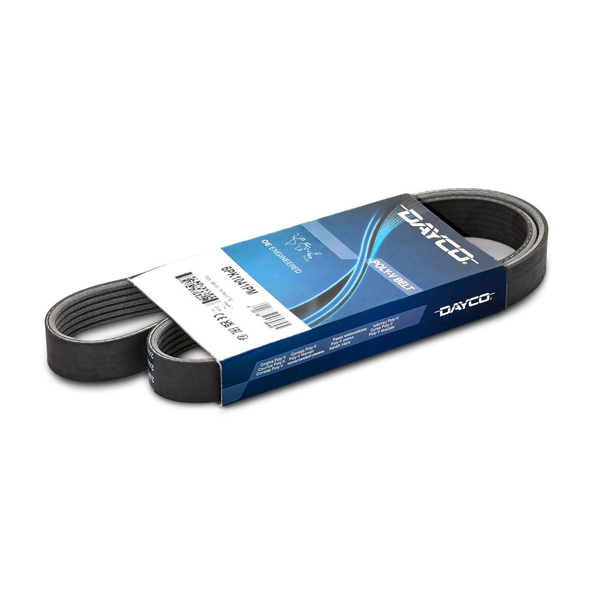 DAYCO 6PK1041PM: Soonrihm 1041,0mm, Ribide arv: 6