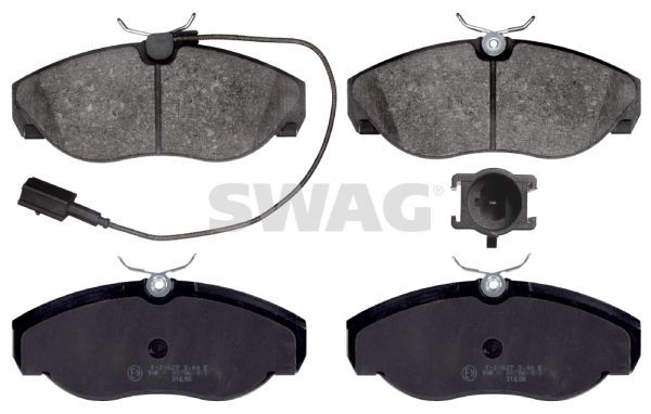 SWAG 70 91 6391: Bromsbelägg framaxel