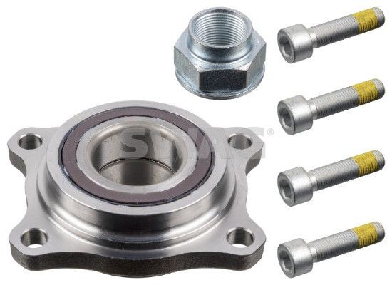 SWAG 70 93 6968: Kit cuscinetto ruota Assale anteriore Sx, Assale anteriore Dx, con materiale di fissaggio/montaggio, con anello sensore magnetico integrato