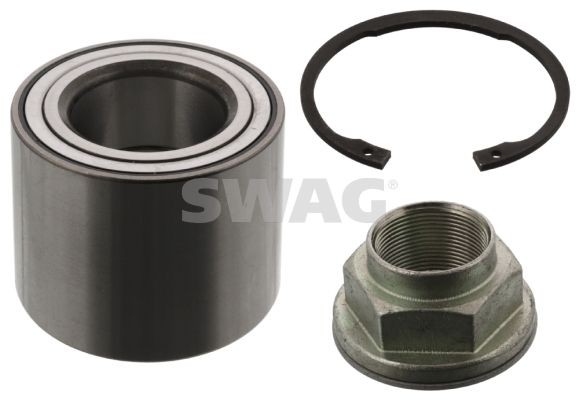 SWAG 70 94 3506: Set rulment roata cu piuliță ax, cu inel siguranta