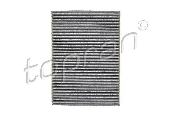 TOPRAN 701 855: Filtre d'habitacle Cartouche filtrante, avec action absorbant les odeurs, Filtre à charbon actif