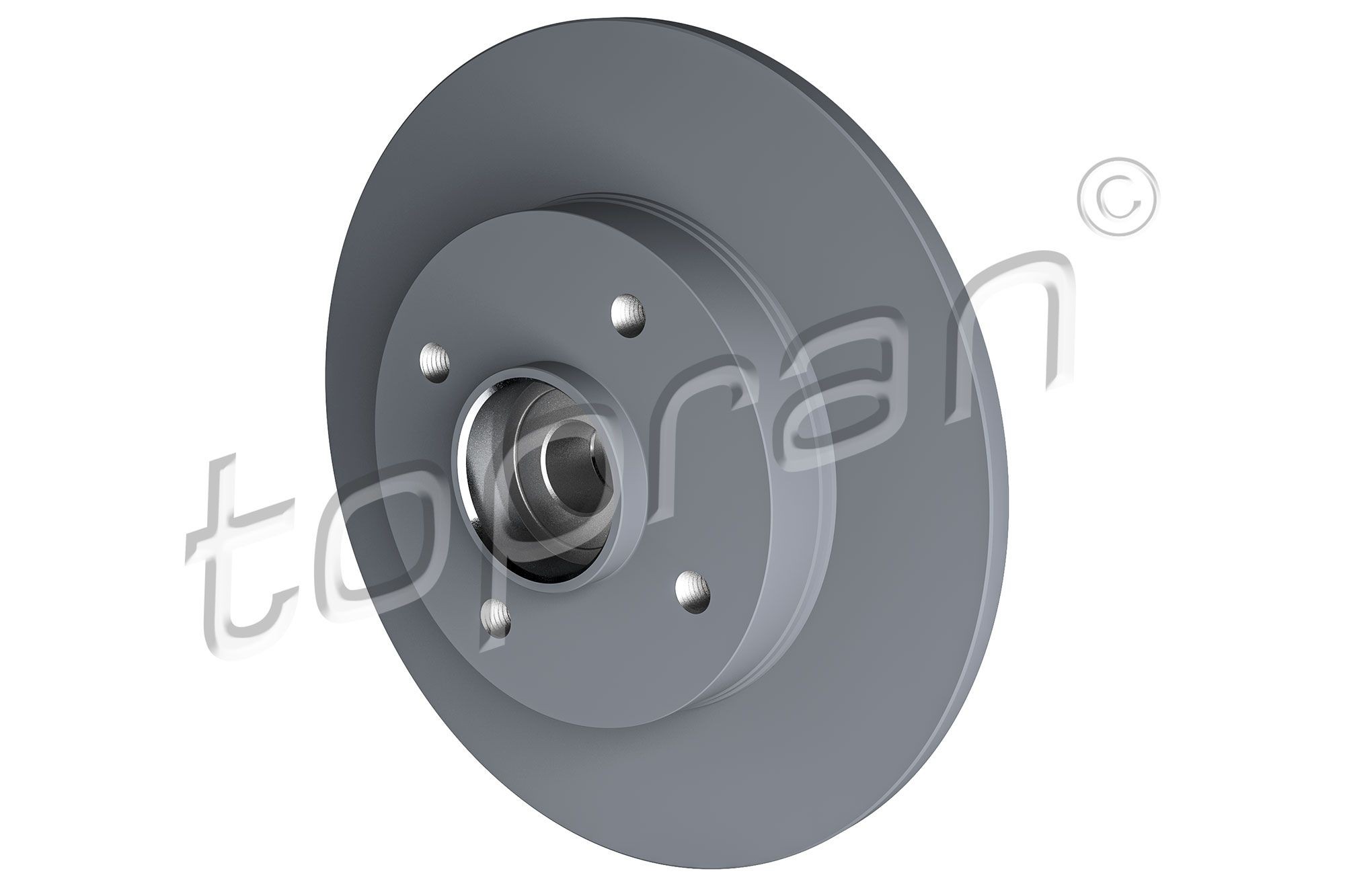 TOPRAN 721 185: Brzdový kotúč Zadna naprava, Ø: 249mm, plný, Ø: 249mm, potiahnutá, so zabudovanym magnetickym snimacim kruzkom