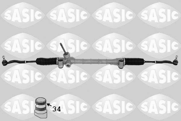 SASIC 7376013B: Casetă de direcție cu set de montaj, cu articulatie axiala, cu articulatii sferice