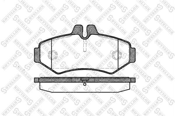 STELLOX 744 000B-SX: Piduriklotsid Tagasild