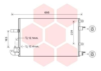 VAN WEZEL 77005050: Condensator, climatizare cu uscator