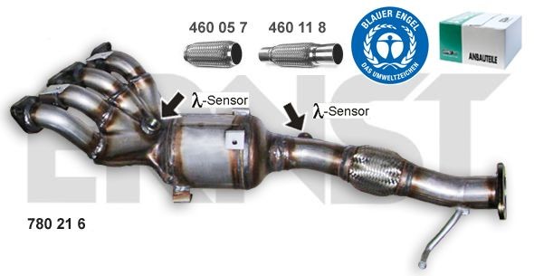 ERNST 780216: Catalizator cu material de atașare/fixare, Set - with the eco-label "Blue Angel"