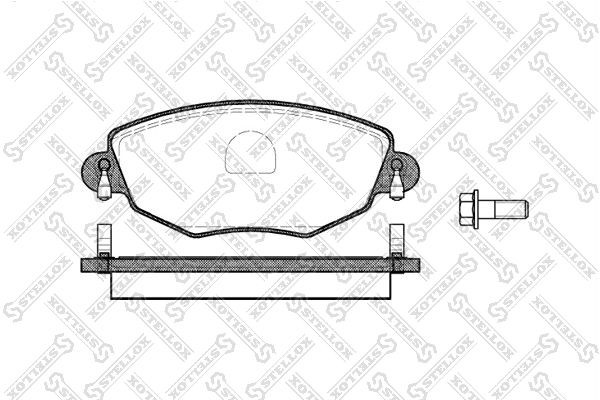 STELLOX 787 000B-SX: Piduriklotsid Esisild