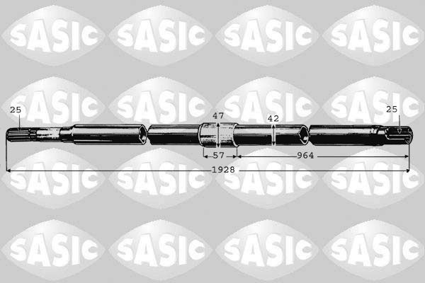 SASIC 8012542: Planetara puntea spate, 1928mm