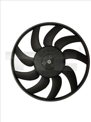 TYC 802-0011: Ventilator, radiator 400mm, fara rama aerisire radiator