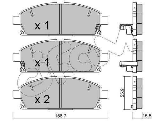 CIFAM 822-406-2: Piduriklotsid