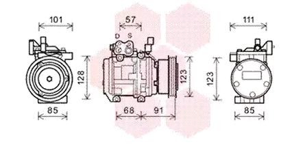 VAN WEZEL 8300K145: Compresor AC