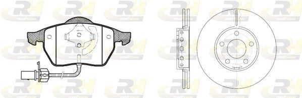 ROADHOUSE 8390.00: Pidurikomplekt, ketaspidur Esisild, Ø: 288mm, õhutusega Dual Kit