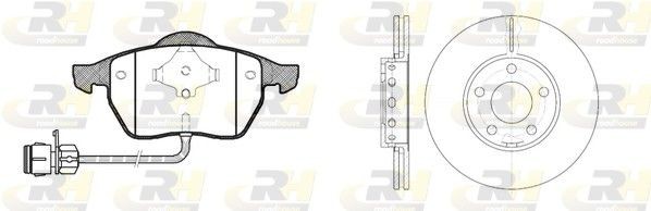 ROADHOUSE 8390.01: Bromssats, skivbroms framaxel, Ø: 288mm, ventilerad Dual Kit