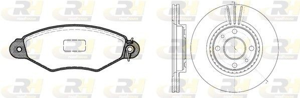 ROADHOUSE 8643.05: Disques et plaquettes de freins Essieu avant, Ø: 259mm, ventilé Dual Kit