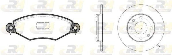 ROADHOUSE 8643.06: Pidurikomplekt, ketaspidur Esisild, Ø: 247mm, täis Dual Kit
