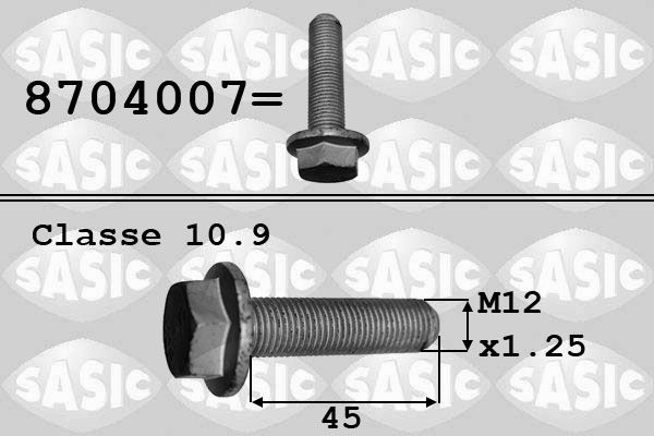SASIC 8704007: Rihmarattakruvi