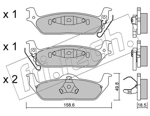 fri.tech. 879.1: Plaquettes de frein