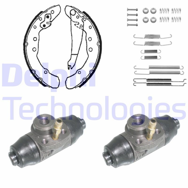 DELPHI 880: Kit ganasce freni con cilindretto freno, con accessori