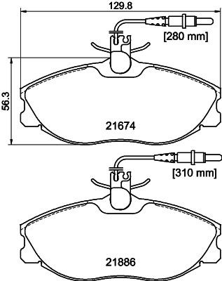 TEXTAR 89003400: Set frana, frana disc CERA TEC Ř: 283mm, ventilat interior