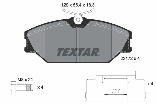 TEXTAR 89005600: Pidurikomplekt, ketaspidur CERA TEC Ø: 280mm, sisemine õhutus
