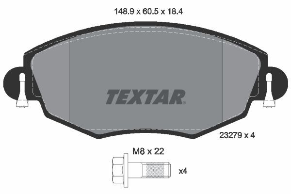 TEXTAR 89006100: Pidurikomplekt, ketaspidur CERA TEC Ø: 300mm, sisemine õhutus