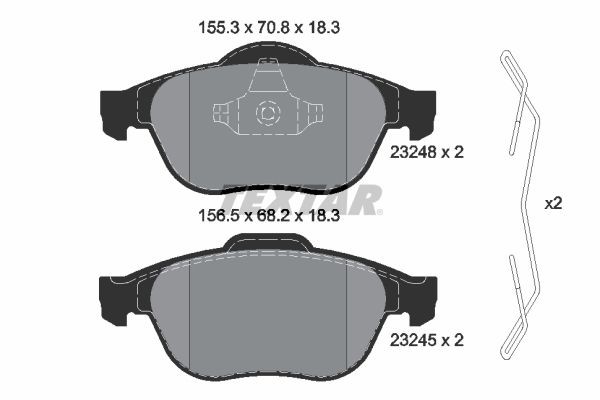 TEXTAR 89014200: Bremseskiver og klodser CERA TEC Ø: 300mm, indvendigt ventileret