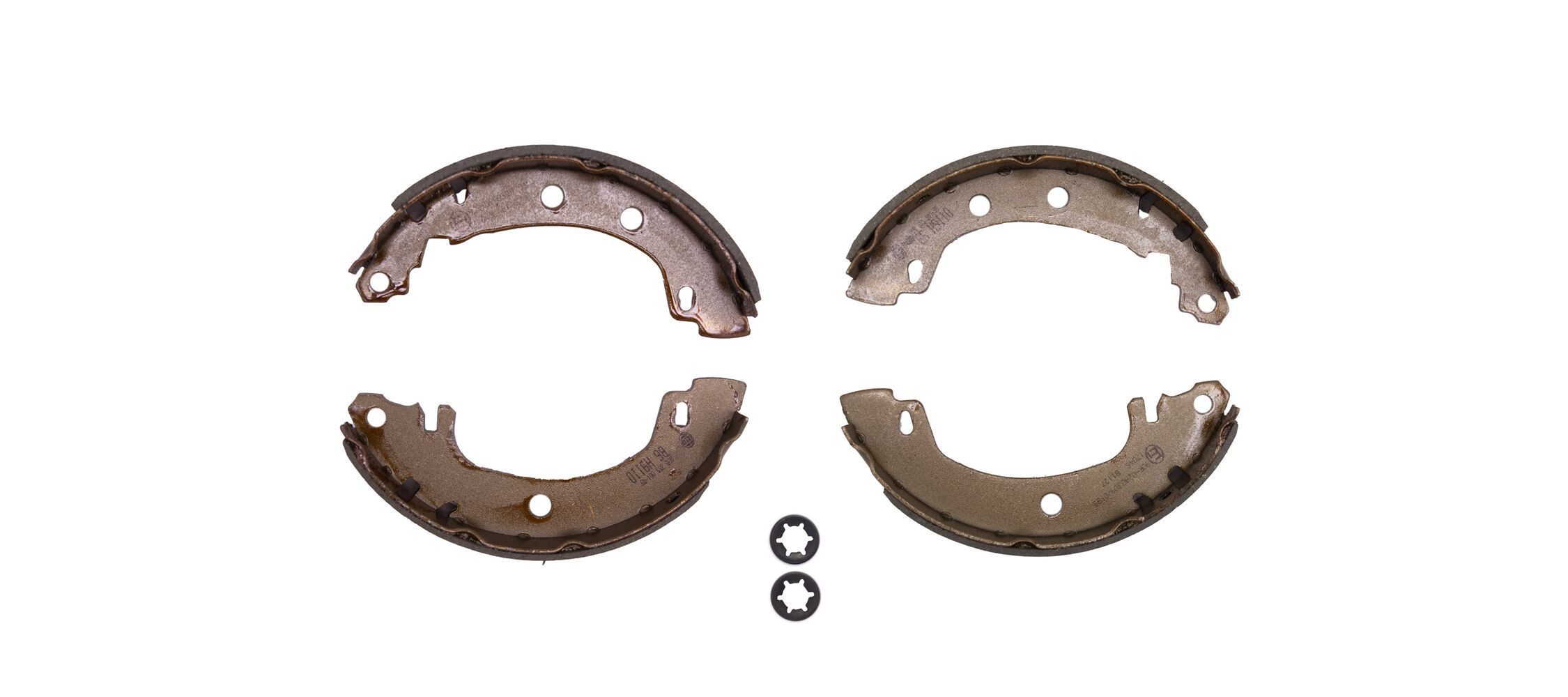 HELLA 8DB 355 001-891: Set saboti frana cu acceasorii, fara maneta frana de mana