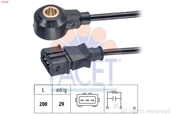 FACET 9.3244: Detonatsiooniandur Made in Italy - OE Equivalent