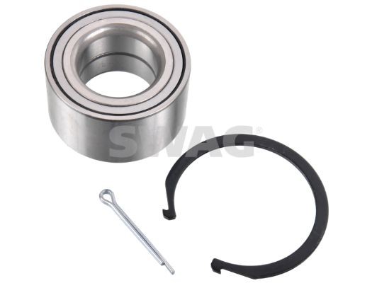 SWAG 90 93 1183: Set rulment roata Axa fata stanga, Axa fata dreapta, cu splint, cu inel siguranta