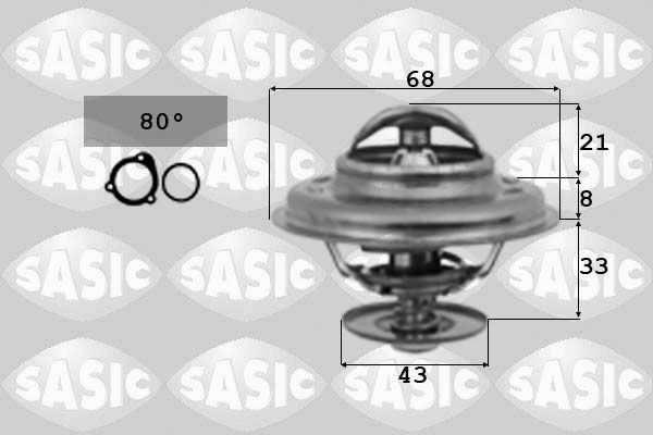 SASIC 9000036: Termostatas, aušinimo skystis