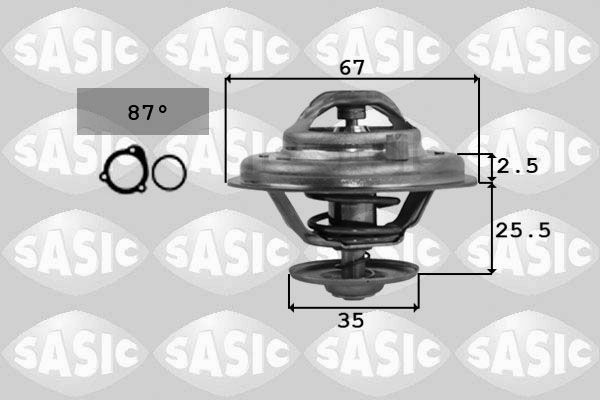 SASIC 9000167: Termostaat, Jahutusvedelik