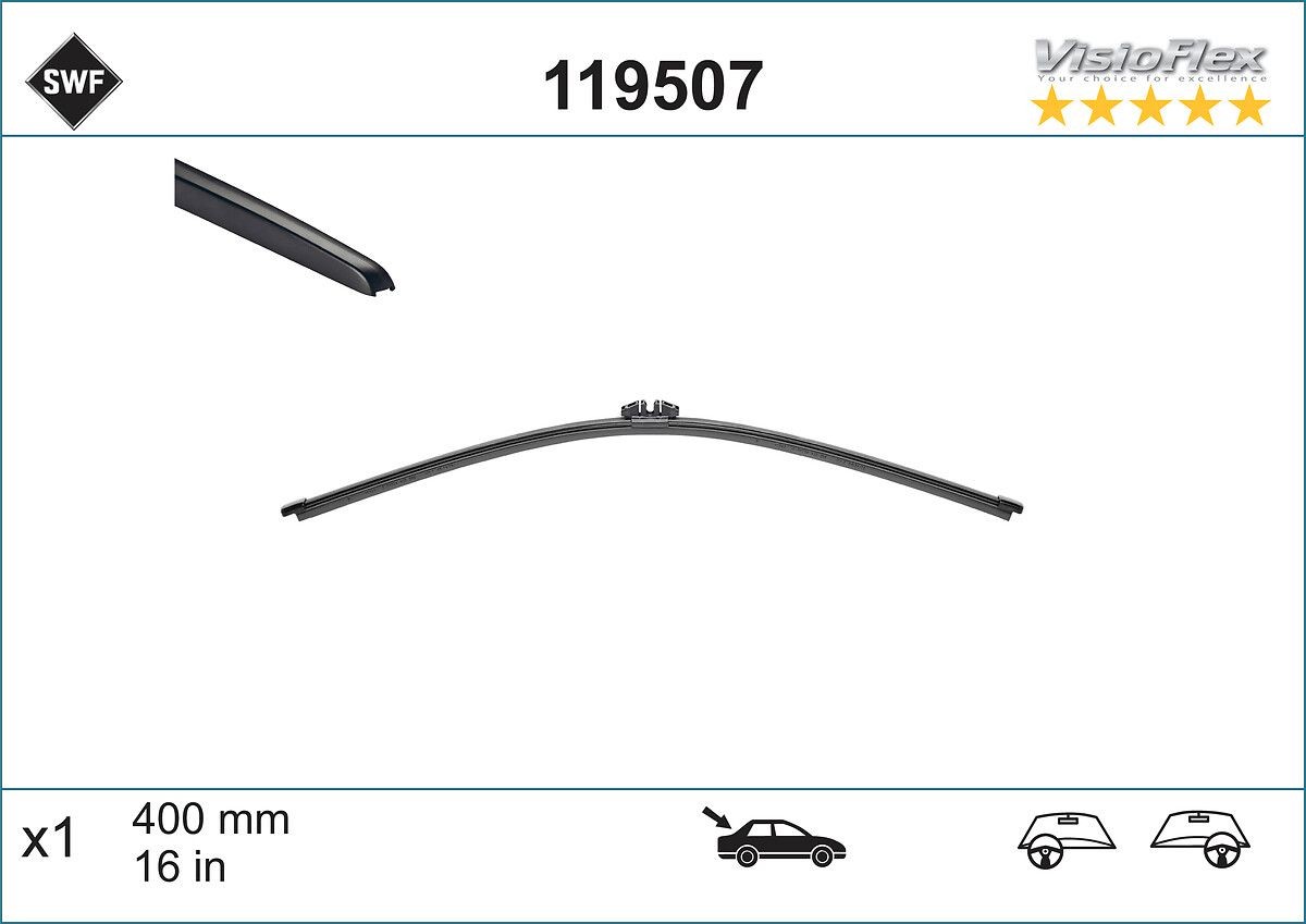 SWF 119507: Tagumine kojamees VisioFlex Rear
