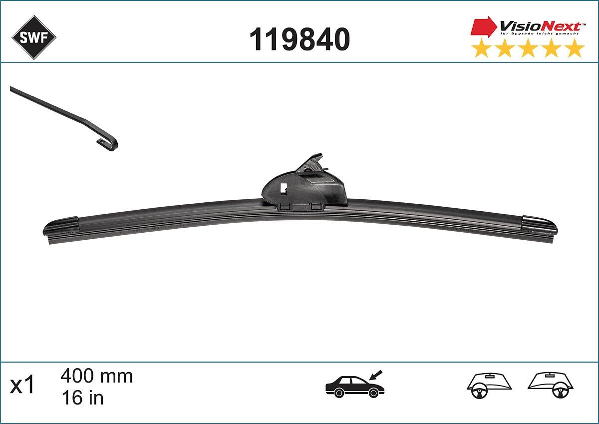 SWF 119840: Klaasipuhastaja 400mm VisioNext
