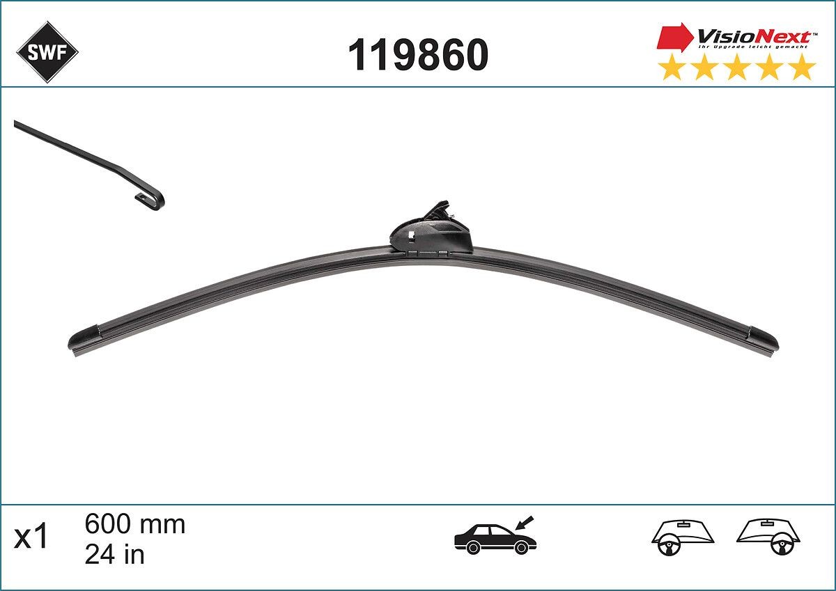 SWF 119860: Klaasipuhastaja 600mm VisioNext
