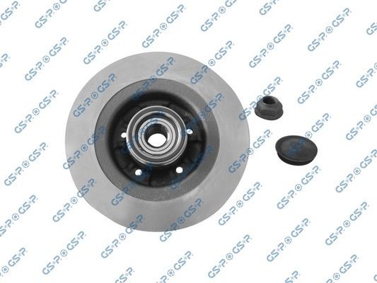 GSP 9230141K: Bremseskive Bagaksel venstre, Bagaksel højre, Ø: 274mm, fuldstændigt, Ø: 274mm, med integreret ABS-sensor