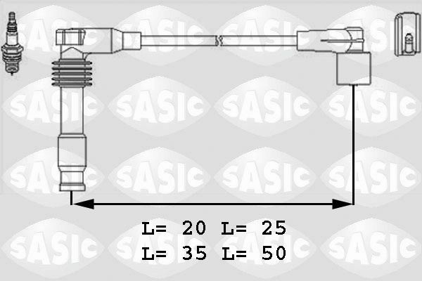 SASIC 9286022: Tändkabelsats