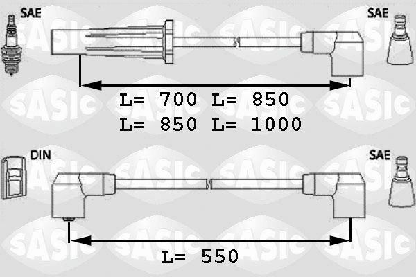 SASIC 9286039: Set cablaj aprinder