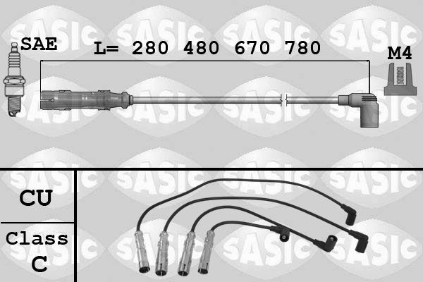 SASIC 9286040: Set cablaj aprinder