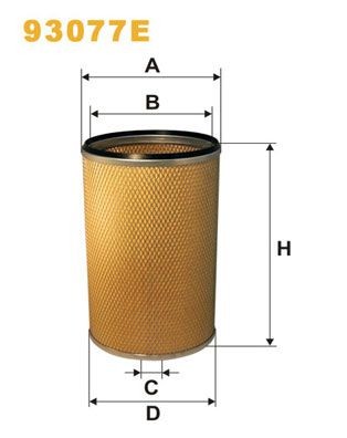 WIX FILTERS 93077E: Õhufilter