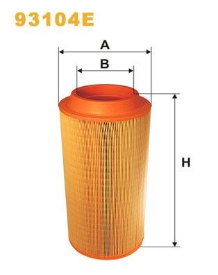 WIX FILTERS 93104E: Õhufilter