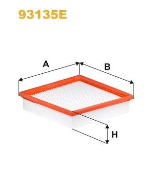 WIX FILTERS 93135E: Kupefilter Partikkelfilter