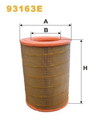 WIX FILTERS 93163E: Õhufilter