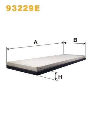 WIX FILTERS 93229E: Suodatin, sisäilma Hiukkassuodatin