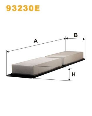 WIX FILTERS 93230E: Filtre d'habitacle Filtre à particules
