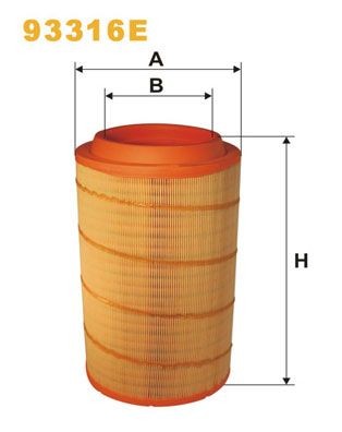 WIX FILTERS 93316E: Õhufilter
