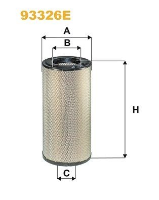WIX FILTERS 93326E: Õhufilter