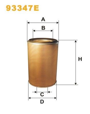 WIX FILTERS 93347E: Õhufilter